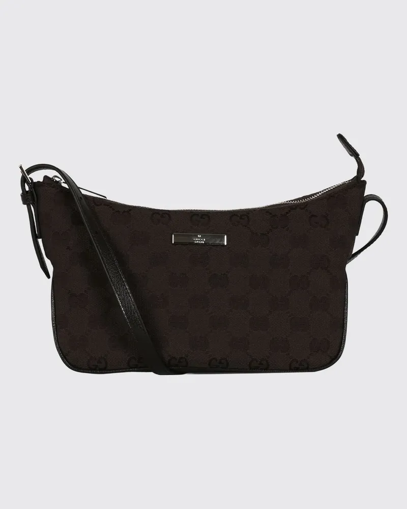 Gucci Lady Lunetta Umhängetasche aus GG Supreme-Canvas mit Monogramm Dark