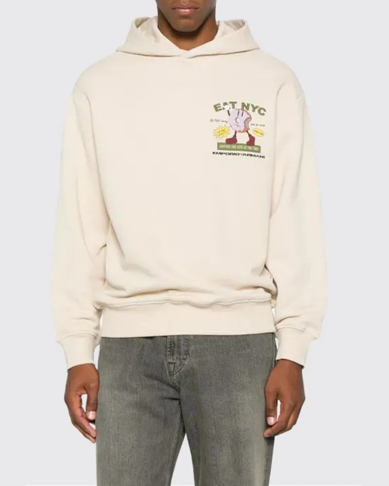 Emporio Armani Sweatshirt herren Cream