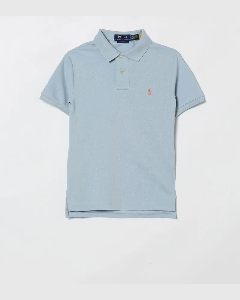 Ralph Lauren Basic Baumwollpolohemd Hellblau