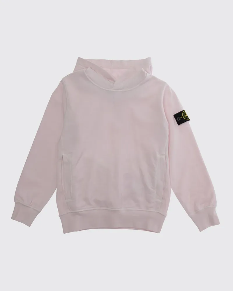 Stone Island Kapuzen-Sweatshirt aus Baumwolle Pink