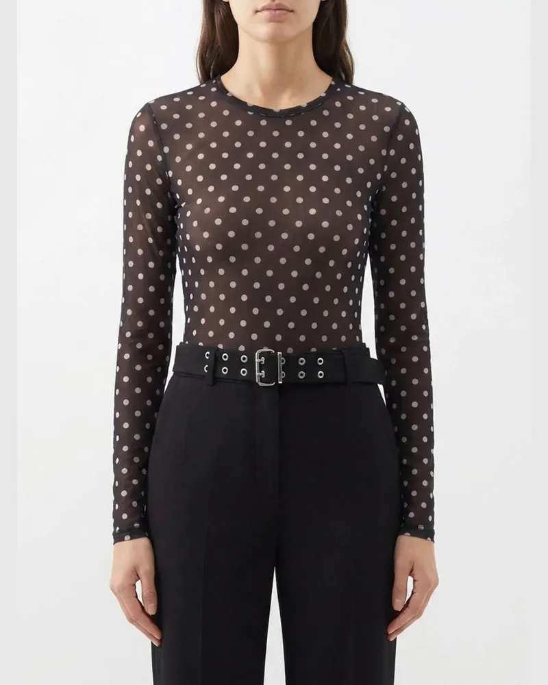 Ganni T-shirt damen Schwarz