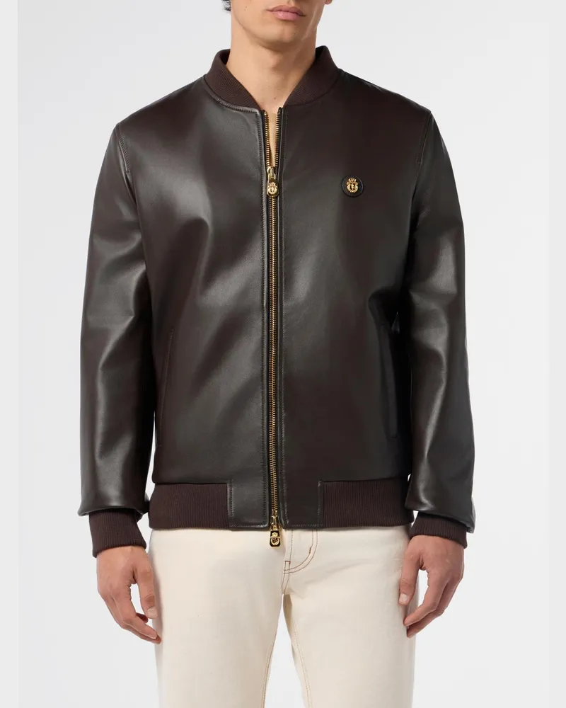 Billionaire Nappa-Bomberjacke Braun