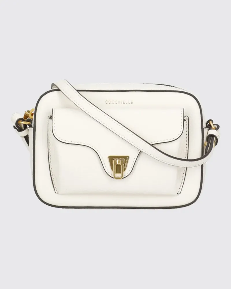 Coccinelle Beat Tasche aus genarbtem Leder Perle
