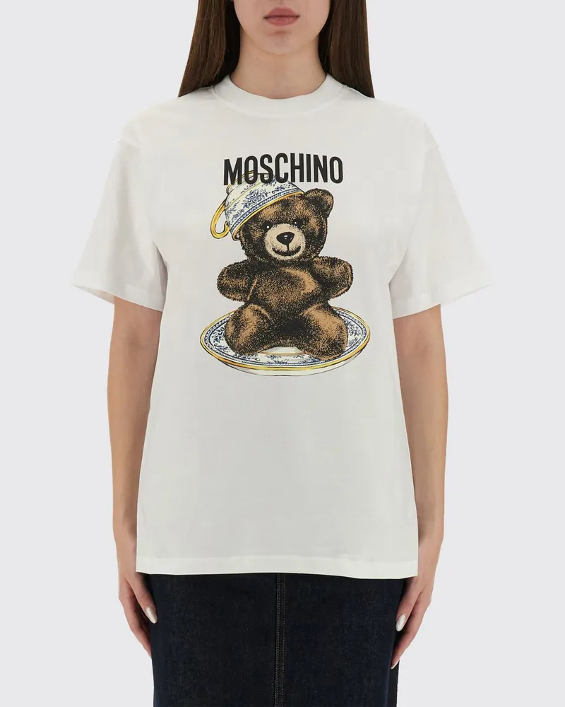 Moschino T-shirt damen Weiß