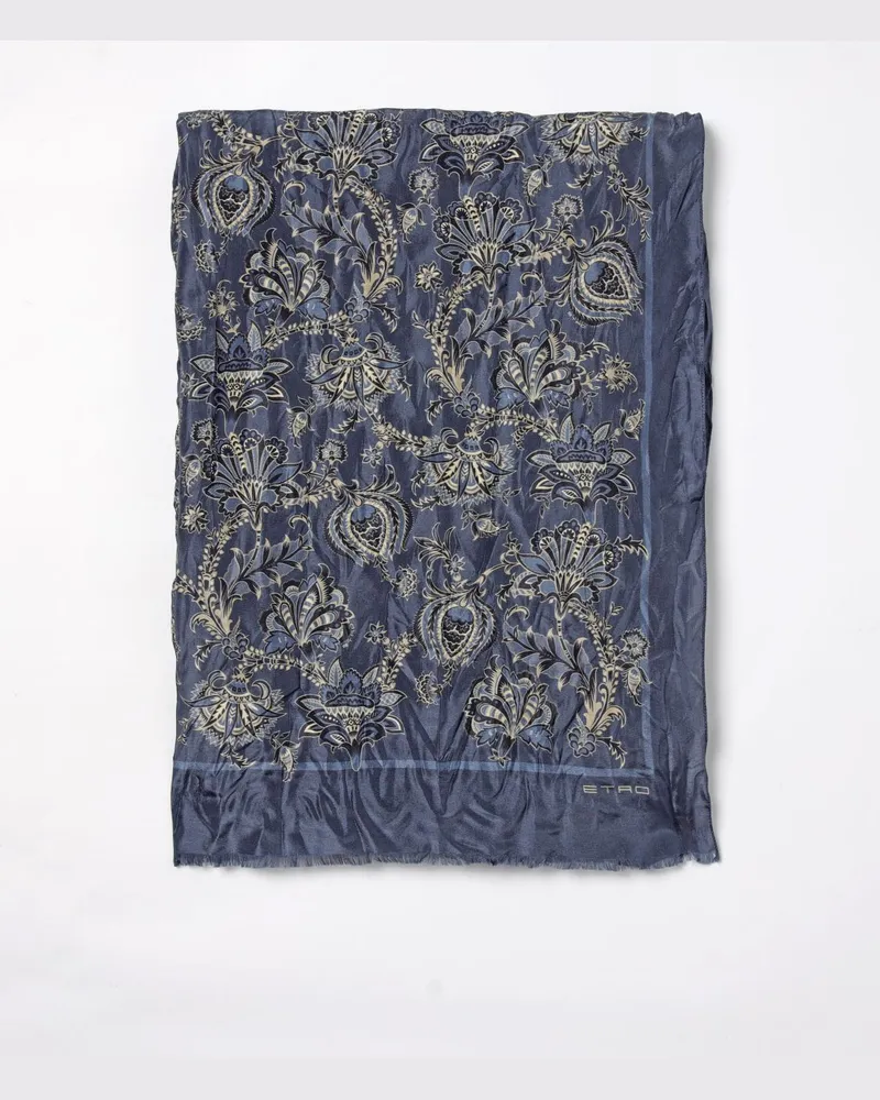Etro Schal herren Blau