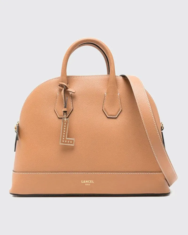 Lancel Schultertasche damen Camel