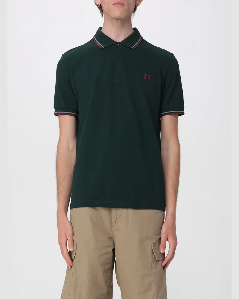 Fred Perry Baumwoll-Polohemd mit Logo Blau