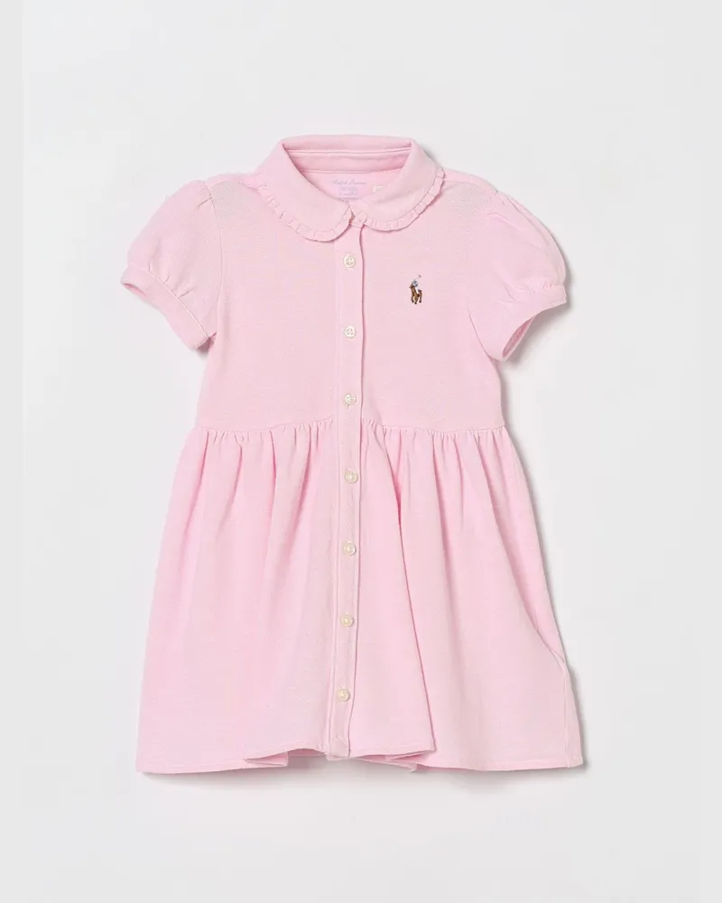 Ralph Lauren Baumwoll-Hemdblusenkleid Pink
