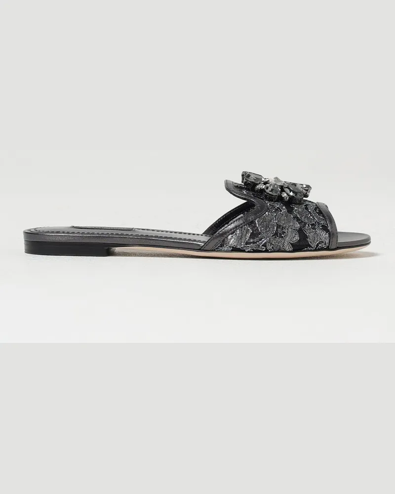 Dolce & Gabbana Flache sandalen damen Dolce & Gabbana Silber