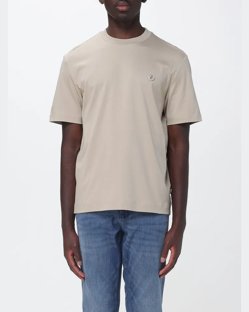 HUGO BOSS Basic Baumwoll T-Shirt Beige