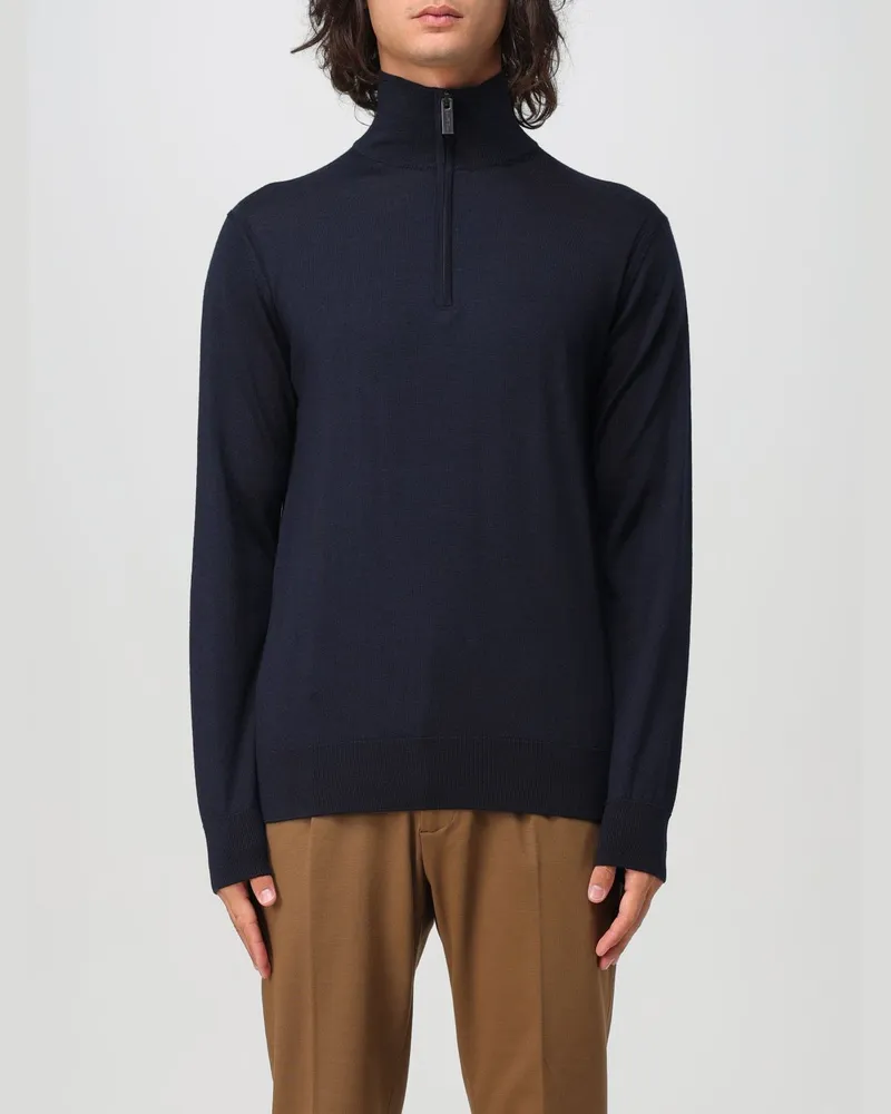 Paolo Pecora Milano Pullover herren Blau