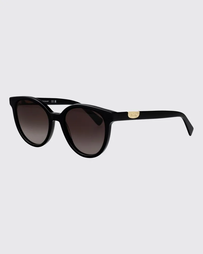 Longchamp Cat-Eye-Sonnenbrille von aus Acetat mit Verlaufsgläsern Schwarz