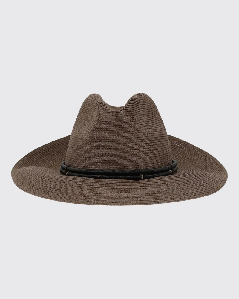 Brunello Cucinelli Hut damen Kakao