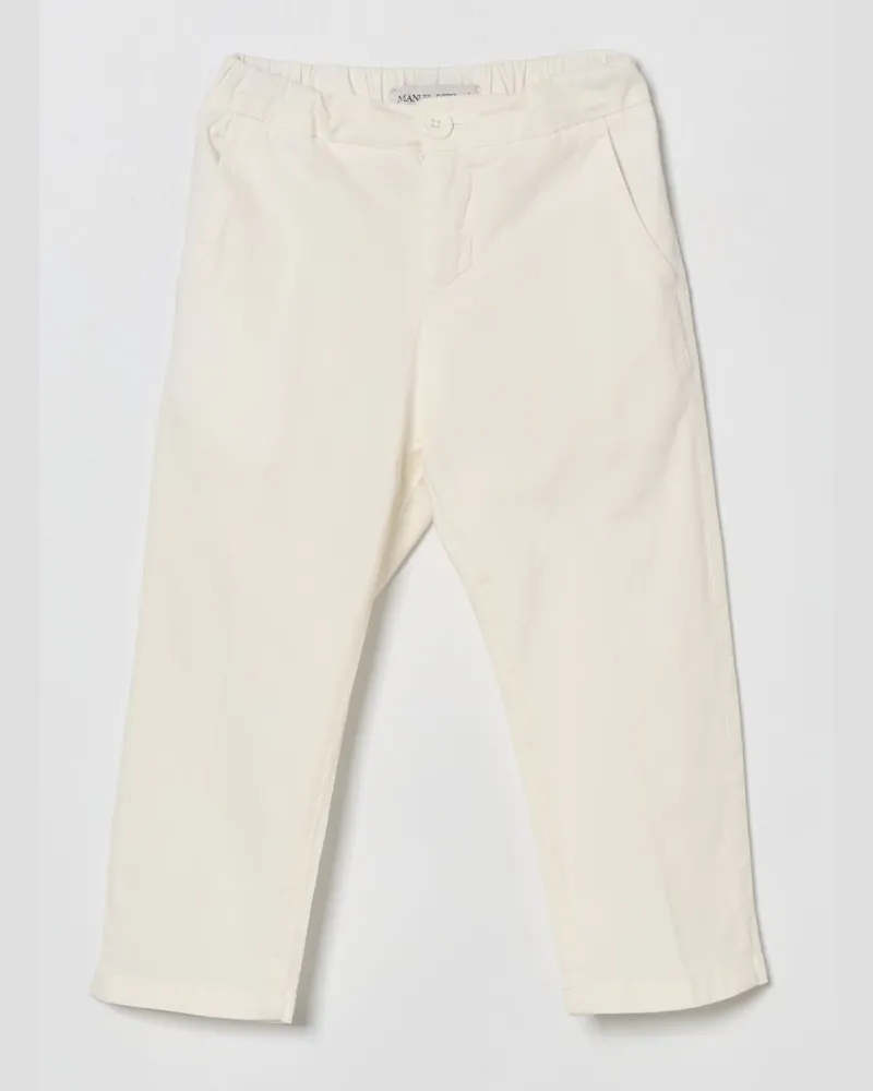 Manuel Ritz Chino-Hose aus Gabardine Weiß