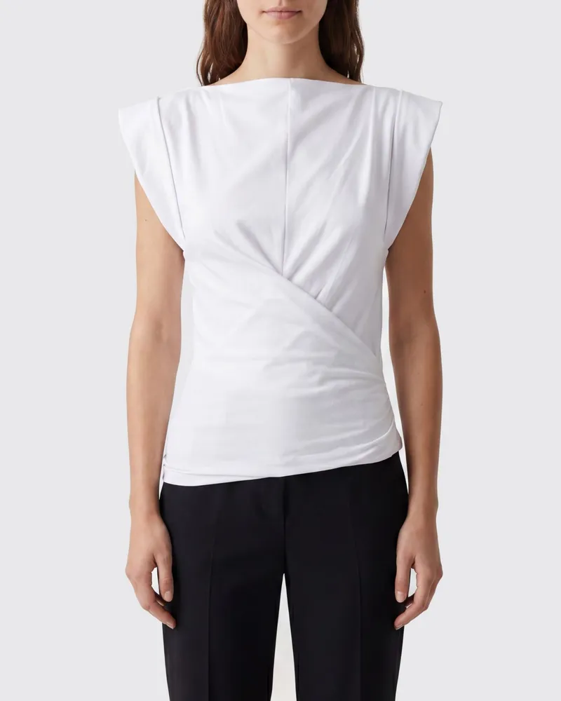 Étoile Isabel Marant Maisan Baumwoll-T-Shirt Weiß