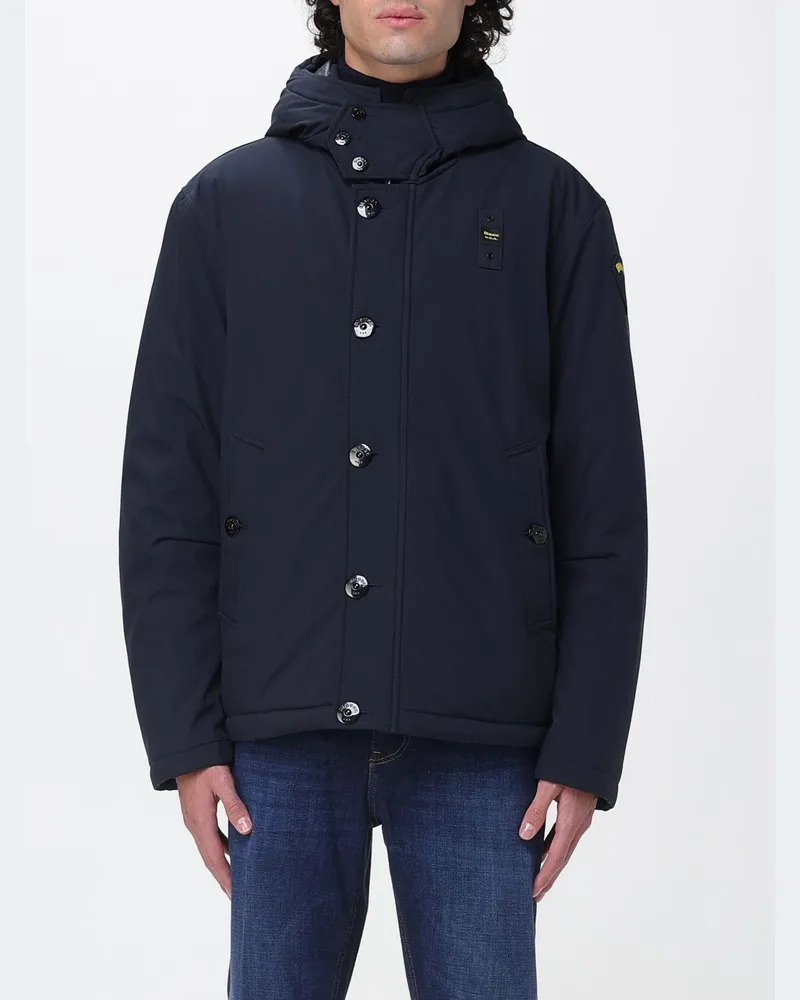 Blauer Jacke herren Blau