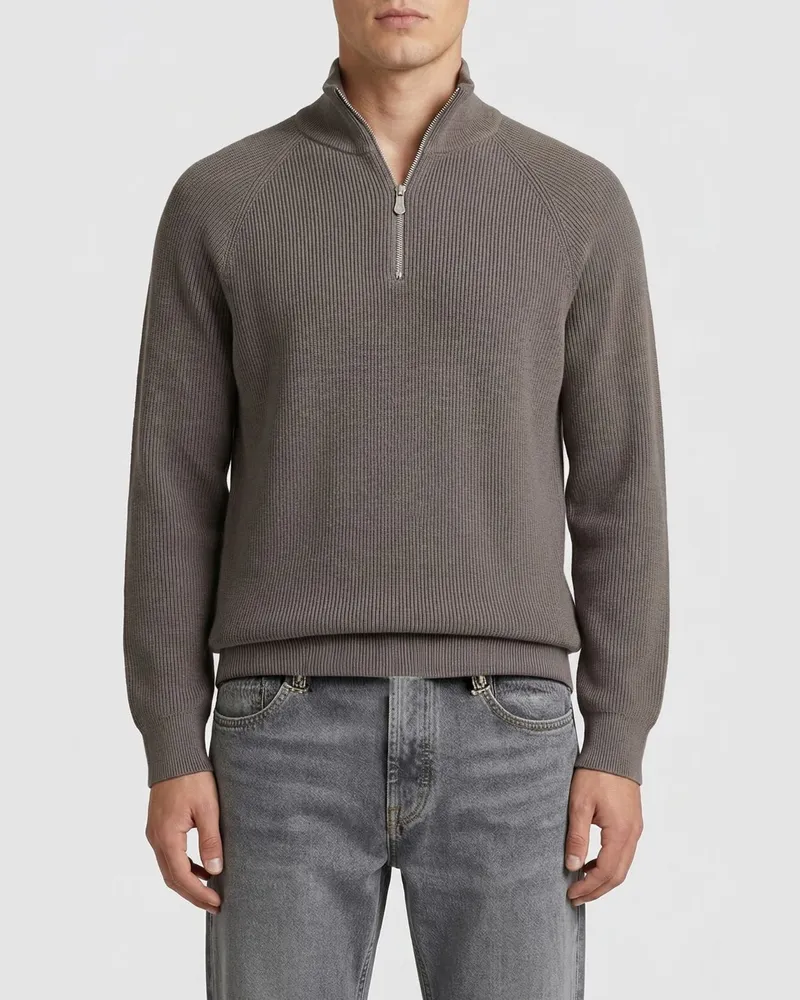 Brunello Cucinelli Pullover herren Haselnuss