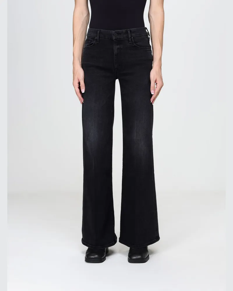 Mother Hoch taillierte Flared-Jeans The Roller Sneak aus 5-Pocket-Denim Denim