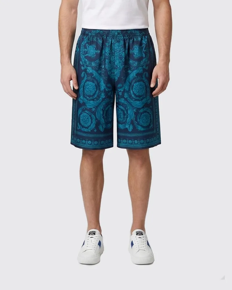 Versace Shorts herren Petroleum