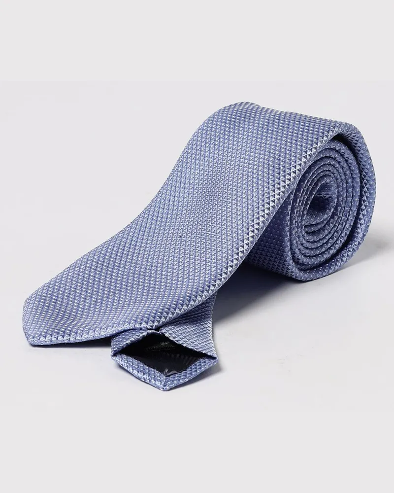 Emporio Armani Krawatte herren Hellblau