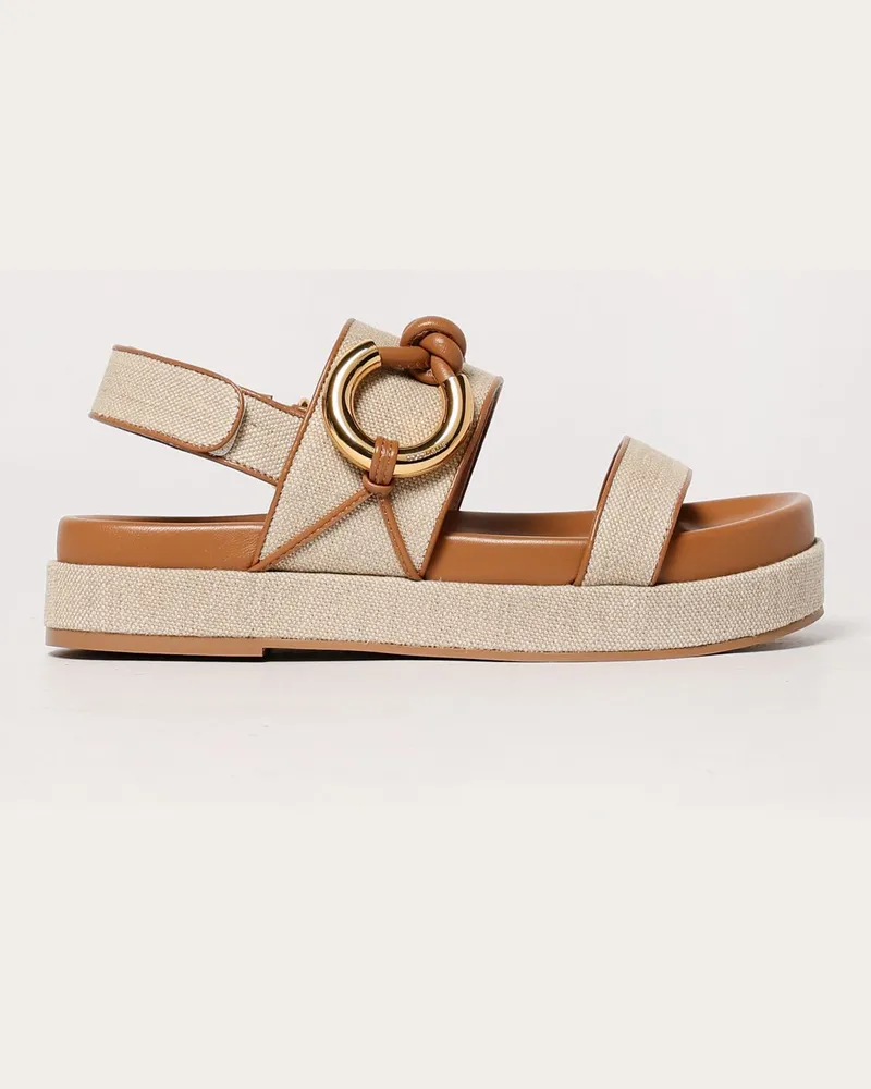Coccinelle Sandalen mit absatz damen Natural