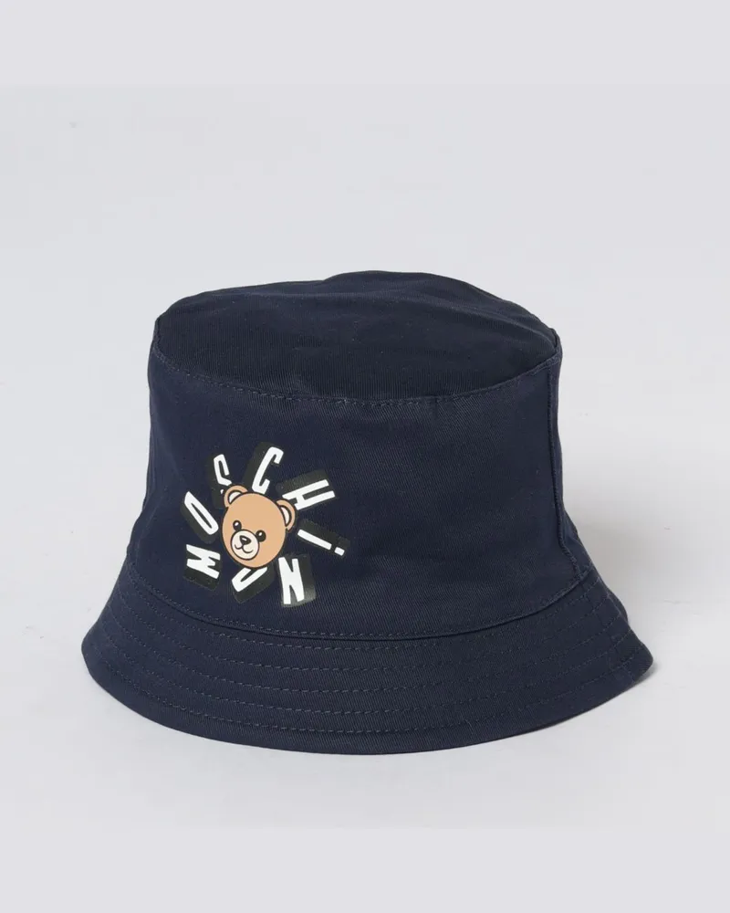 Moschino Teddy Fischerhut aus Baumwolle Navy