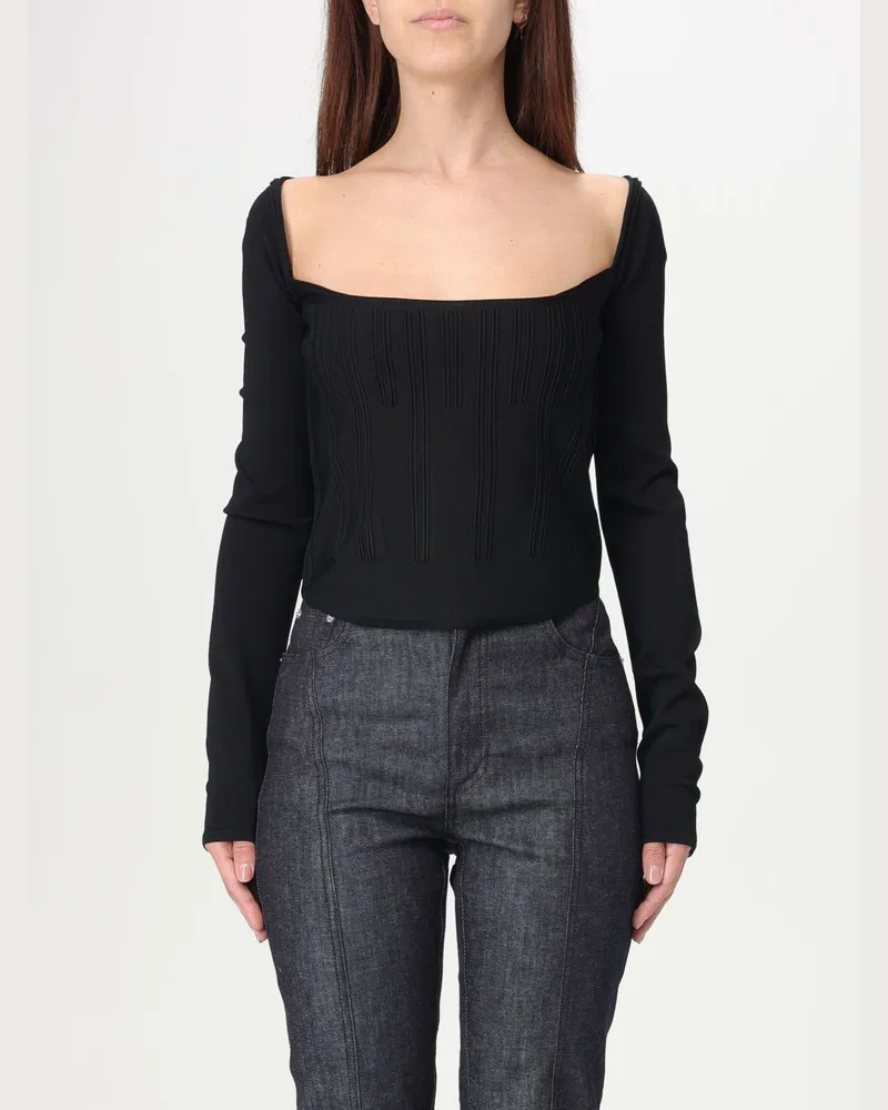 Thierry Mugler Top damen Schwarz