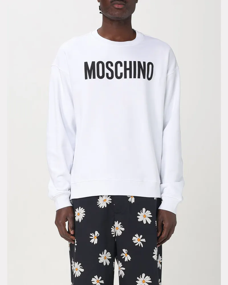 Moschino Sweatshirt herren Weiß