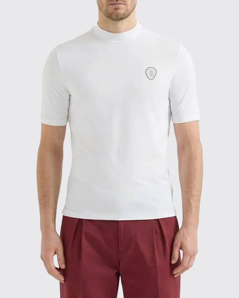 Brunello Cucinelli Polo herren Weiß