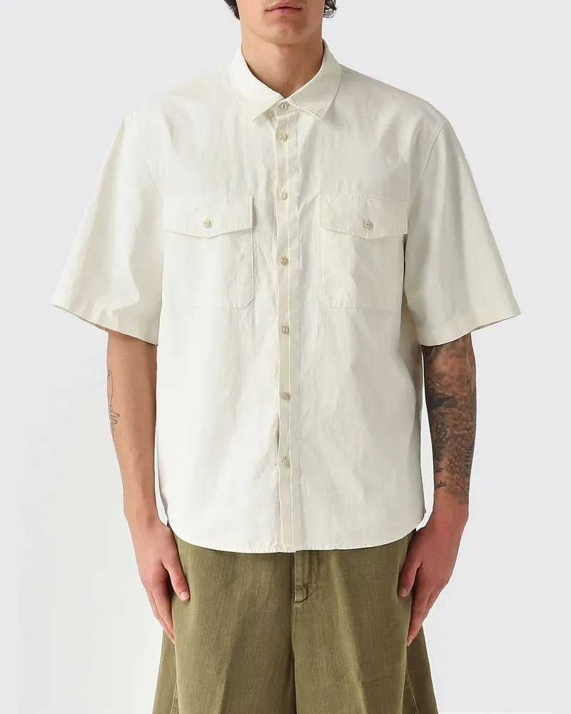 Dsquared2 Leinenhemd Weiß