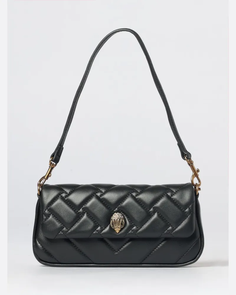 Kurt Geiger Mini-Tasche Pickle aus gestepptem Matelassé-Leder Schwarz
