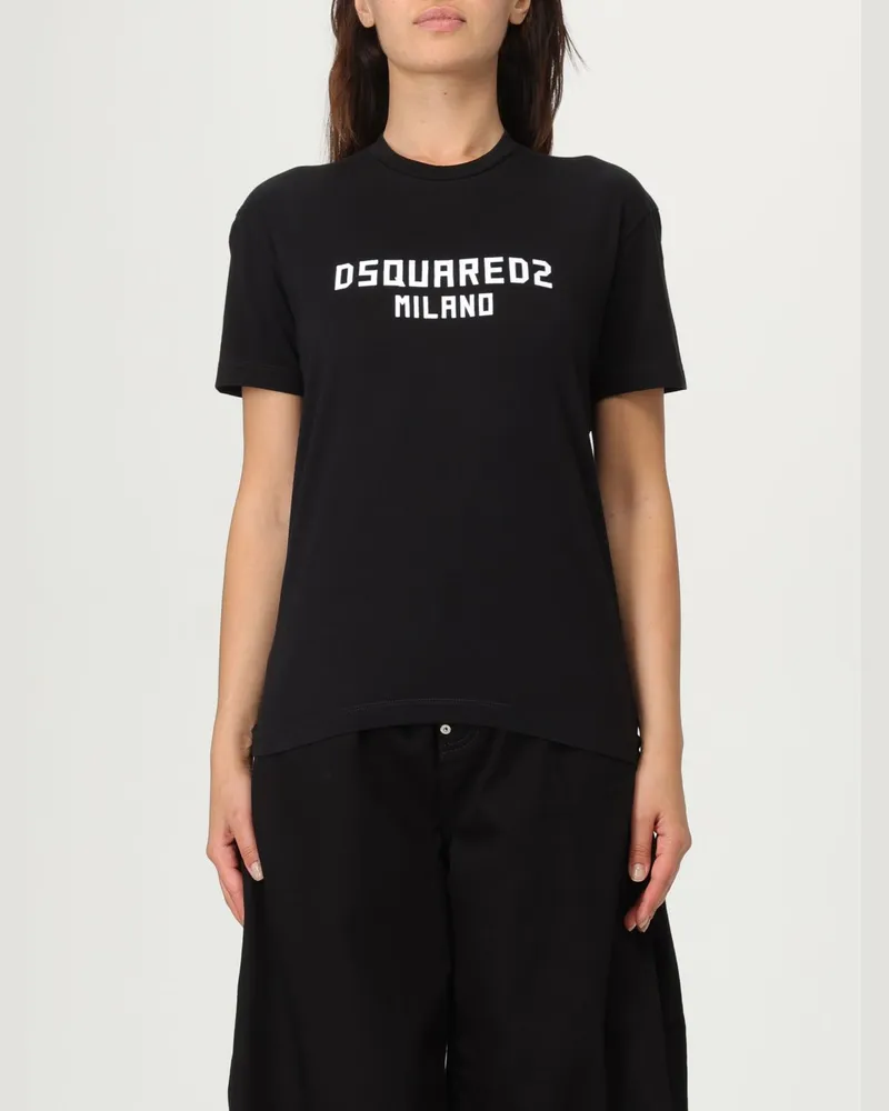 Dsquared2 T-shirt damen Schwarz