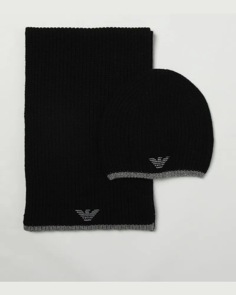 Emporio Armani Schal herren Schwarz