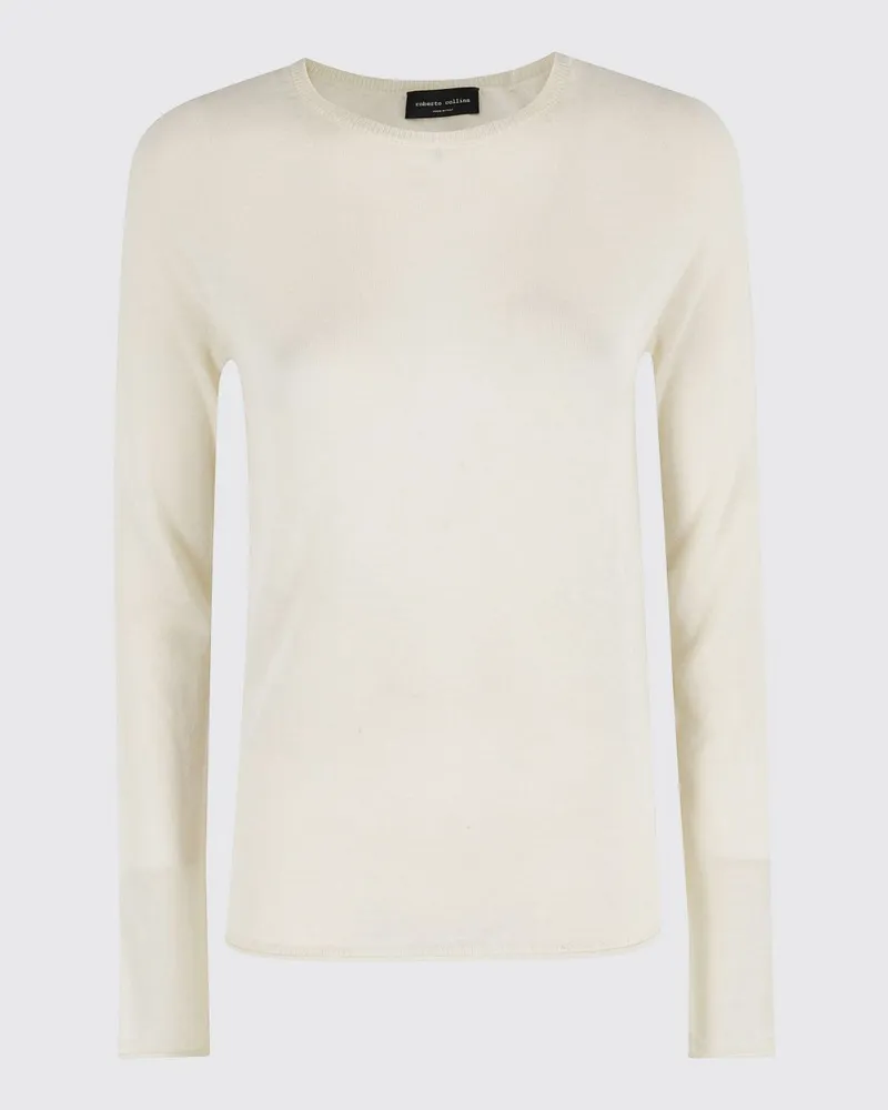 Roberto Collina Pullover damen Weiß
