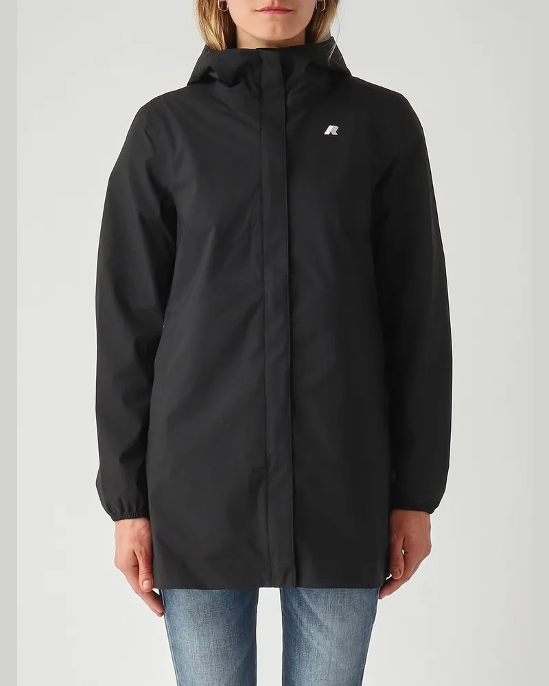 K-Way Sophie Stretch Dot Jacke Schwarz