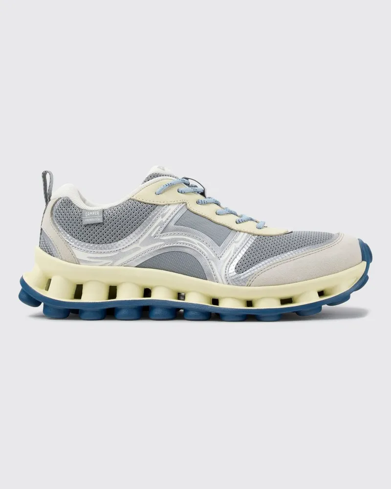 Camper Pelotissima Sneakers aus Leder und Nubukleder mit abstraktem zweifarbigem Design Bunt