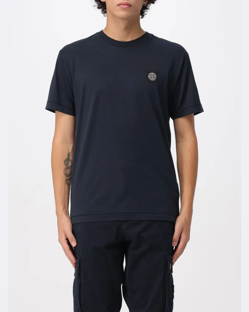 Stone Island T-shirt herren Blau