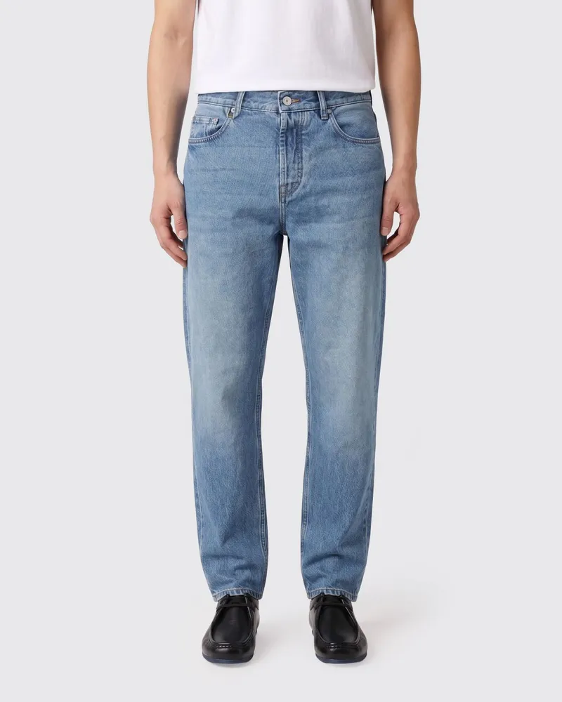 Jacquemus Straight Jeans aus Baumwolldenim Blau