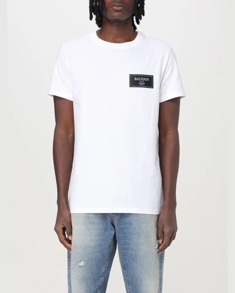 Balmain T-shirt herren Weiß