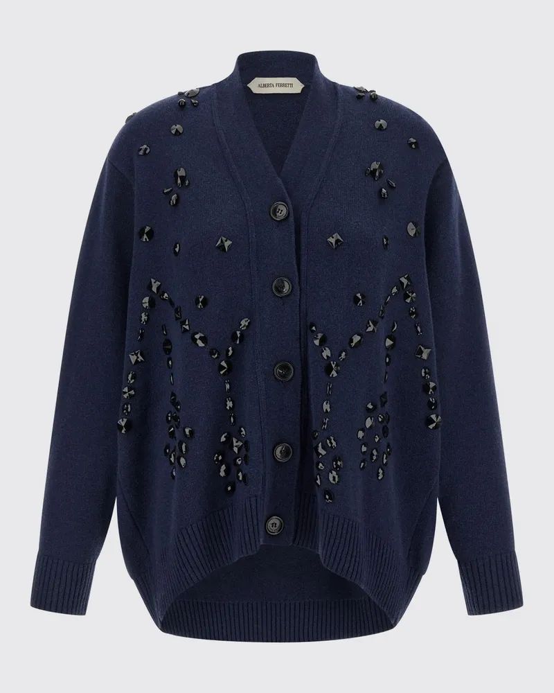 Alberta Ferretti Strickjacke damen Blau