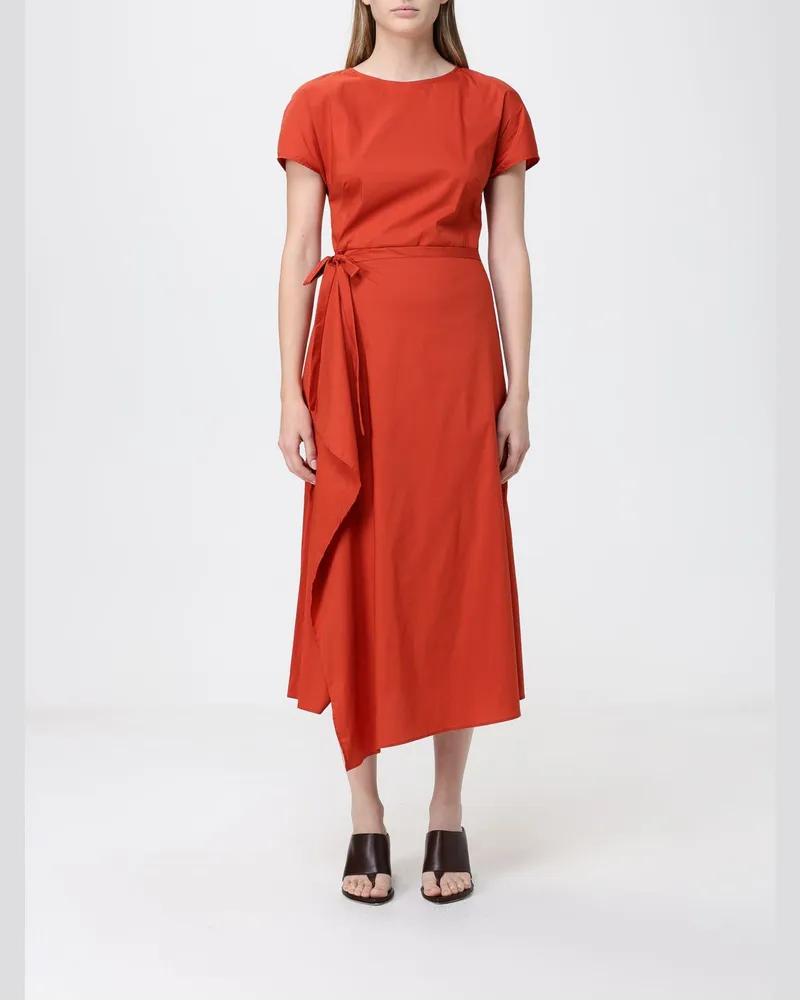 Liviana Conti Thalia Midi-Kleid aus Baumwollmischung Orange