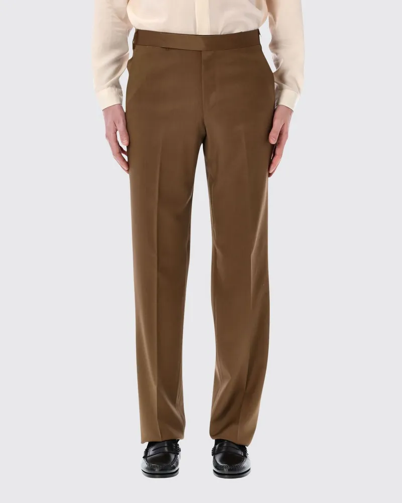 LARDINI Maßgeschneiderte Gabardine-Hose Mud