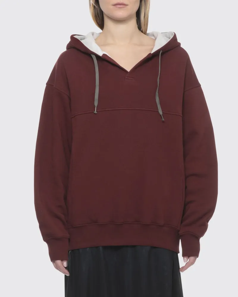 Maison Margiela Pullover damen Burgunderrot