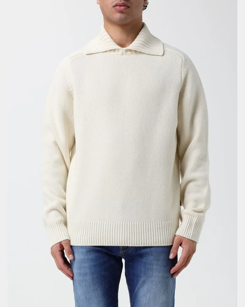 Sebago Rollkragenpullover aus Wolle mit geripptem Kragen und Bündchen Yellow