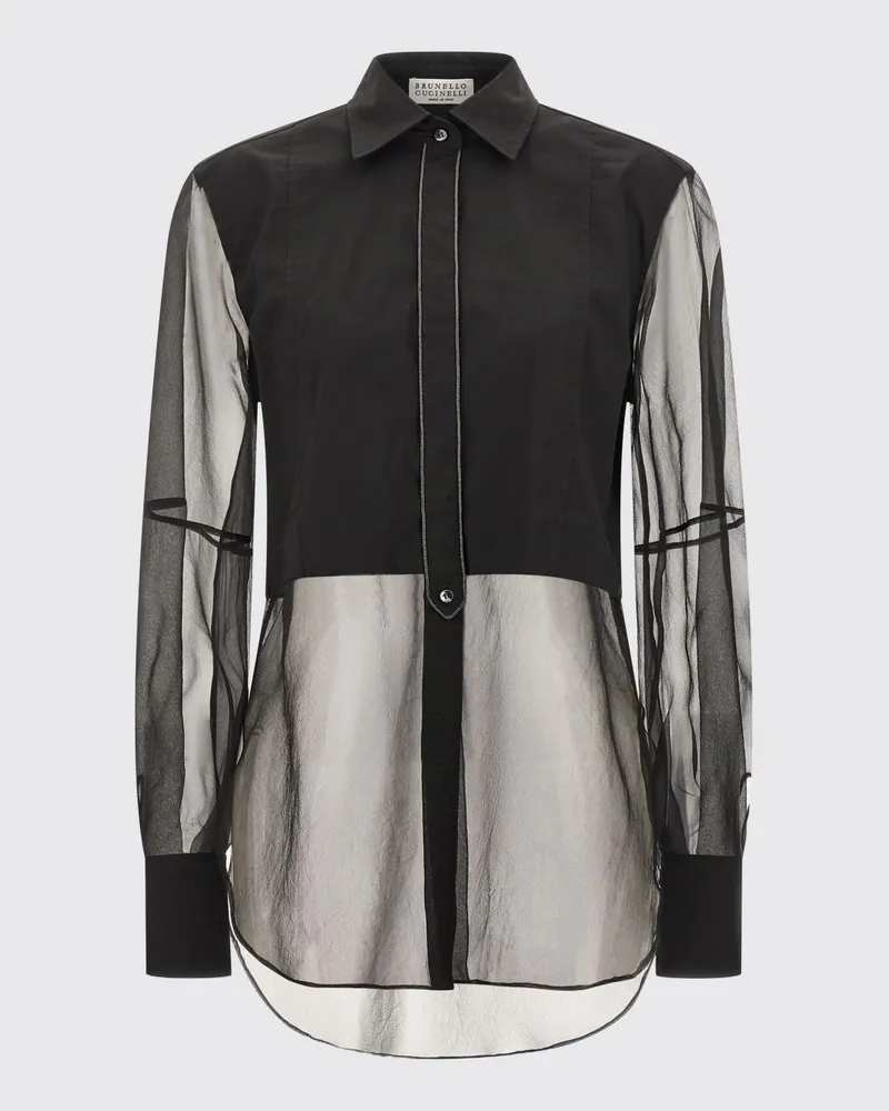 Brunello Cucinelli Hemdbluse damen Schwarz