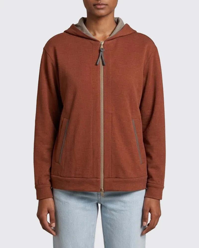 Brunello Cucinelli Sweatshirt damen Burgunderrot