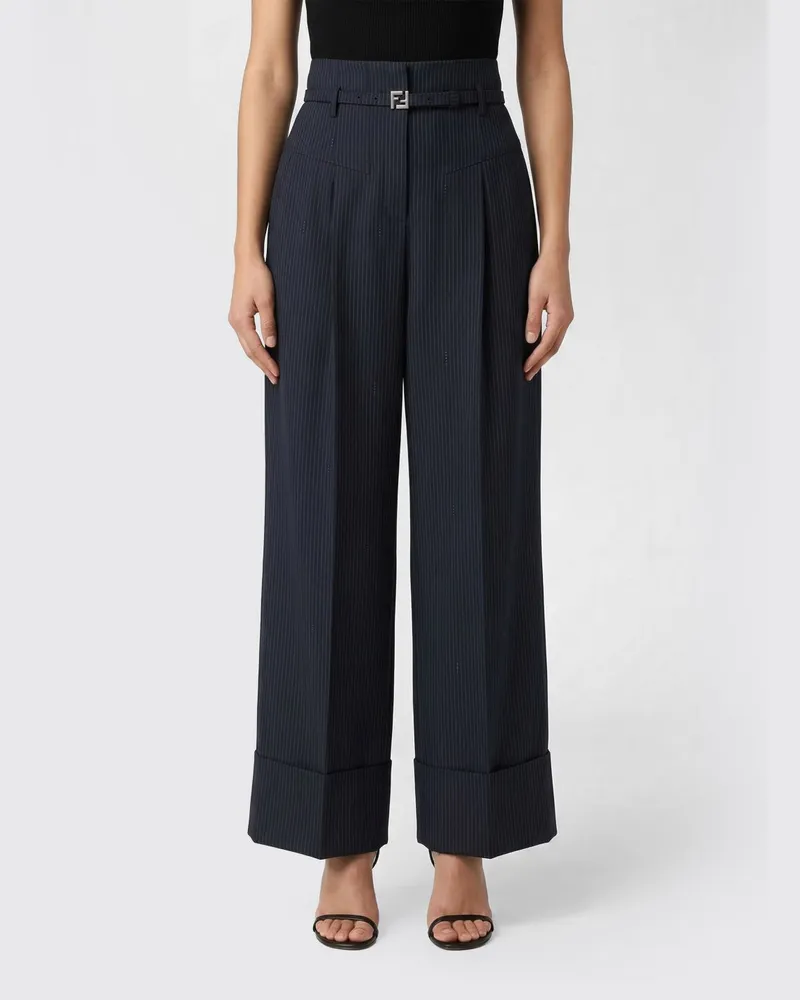 Fendi Hose damen Blau