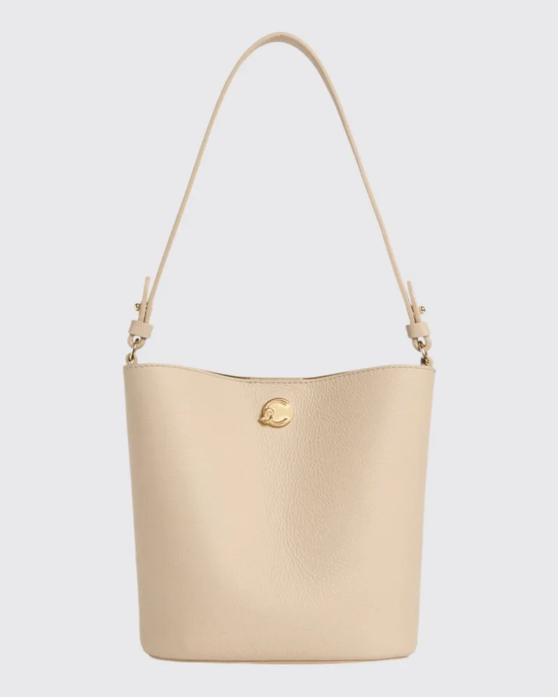 Coccinelle Leder-Nikla-Tasche Beige