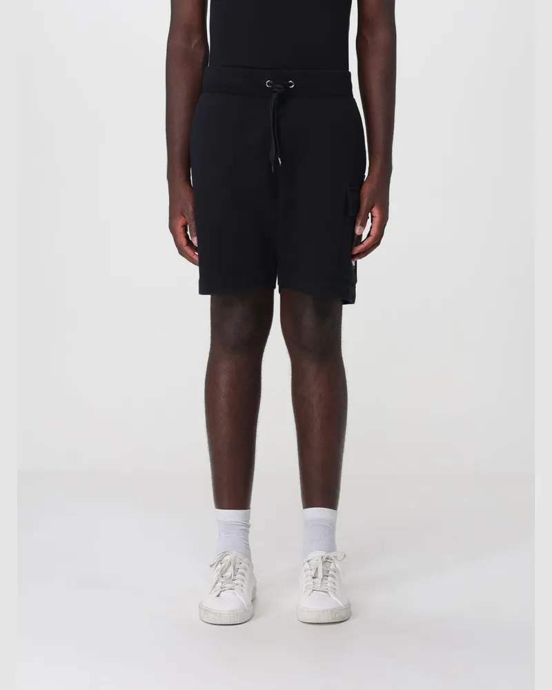 Moschino Sport-Shorts aus Baumwolle mit elastischem Bund und Kordelzug Schwarz