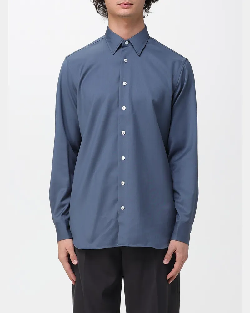 LARDINI Hemd herren Navy